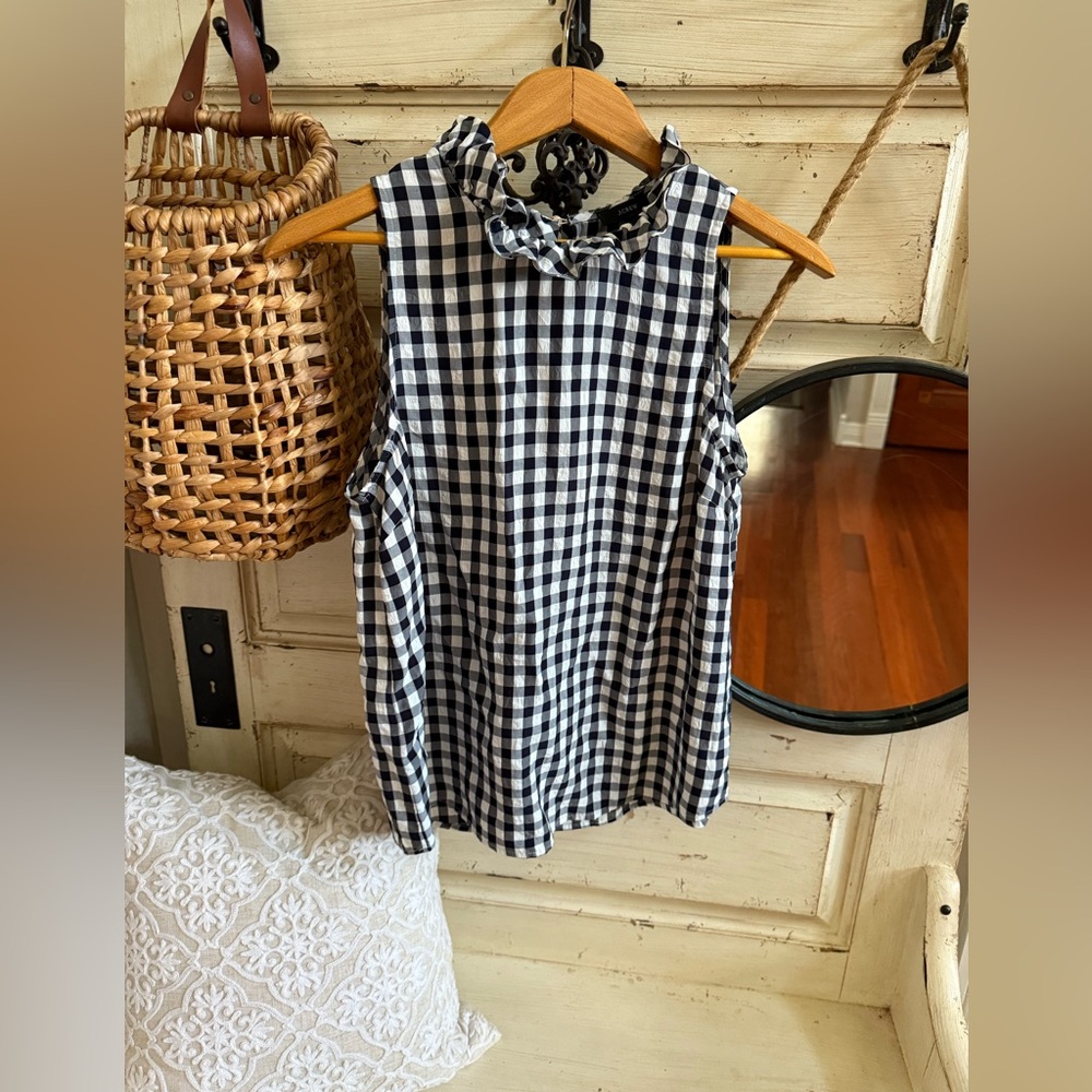 Gingham tank top by J. crew